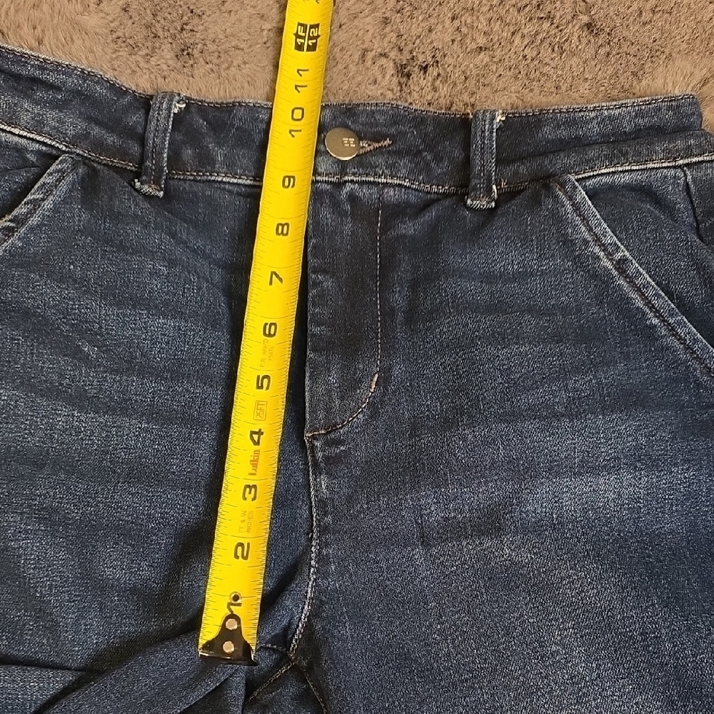 Evereve Dark Blue Flare Jeans - Picture 8 of 12